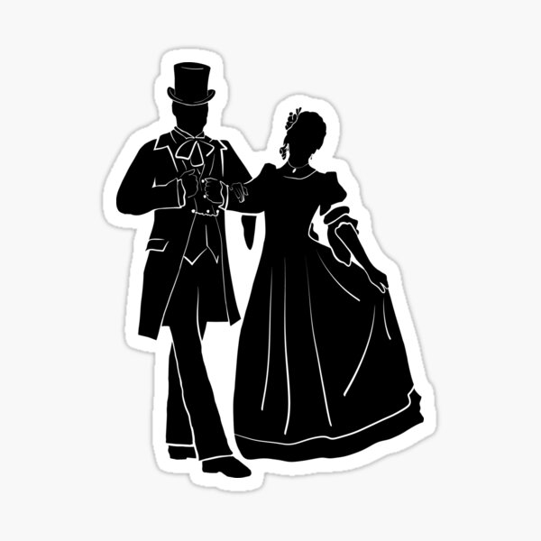 The Nutcracker Party Parents Silhouette Sticker