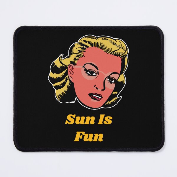 Item preview, 'Sun is fun' Pinup Girl - Retro Design for T-shirts, mugs, phone cases and other accessories designed and sold by Ridiculam Toga.