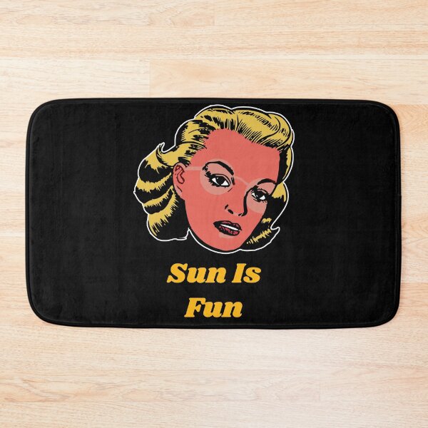 Item preview, 'Sun is fun' Pinup Girl - Retro Design for T-shirts, mugs, phone cases and other accessories designed and sold by Ridiculam Toga.
