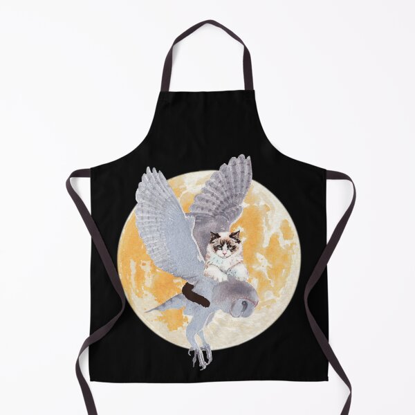 Item preview, A CAT AND AN OWL, FULL MOON FLIGHT designed and sold by FlutteringWings.