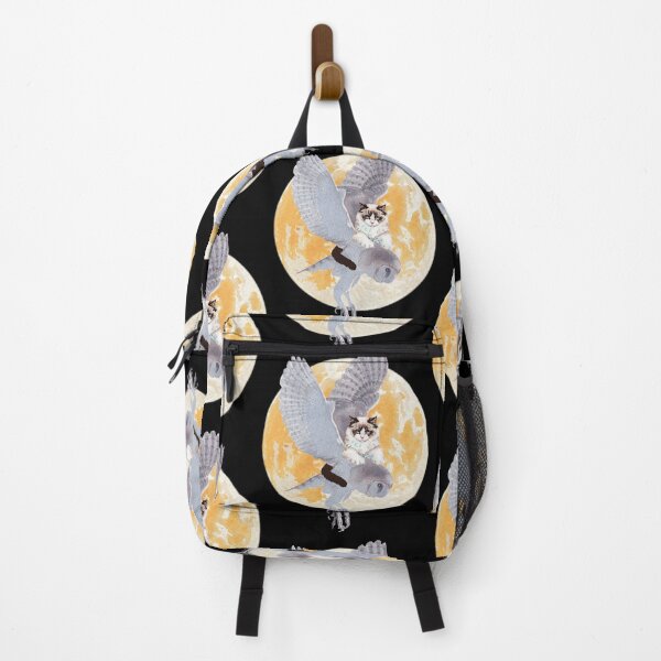 Item preview, A CAT AND AN OWL, FULL MOON FLIGHT designed and sold by FlutteringWings.