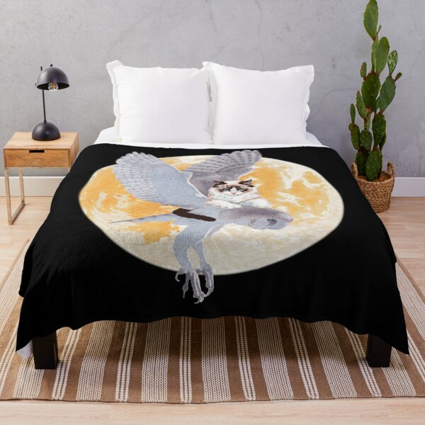 Item preview, A CAT AND AN OWL, FULL MOON FLIGHT designed and sold by FlutteringWings.