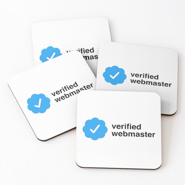 Item preview, Verified webmaster | certification checkmark designed and sold by CodingStore  ★★★★★.