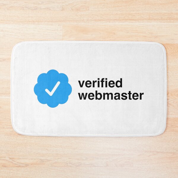 Item preview, Verified webmaster | certification checkmark designed and sold by CodingStore  ★★★★★.