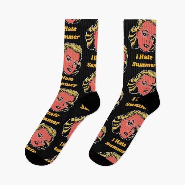 Item preview, 'I Hate Summer' Pinup Girl - Retro Design for T-shirts, mugs, phone cases and other accessories designed and sold by Ridiculam Toga.
