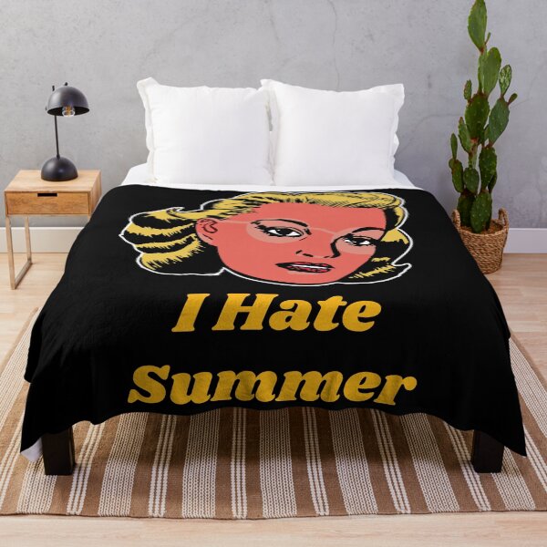 Item preview, 'I Hate Summer' Pinup Girl - Retro Design for T-shirts, mugs, phone cases and other accessories designed and sold by Ridiculam Toga.