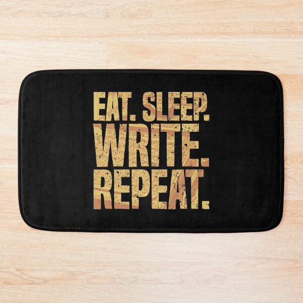 Item preview, Eat Sleep Write Repeat Funny Author Writer Distressed designed and sold by udesignstudio.