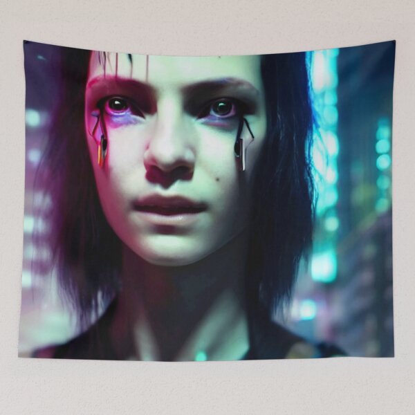 Item preview, CYBER GIRL (Portrait) #002 designed and sold by RICK-TURNER.