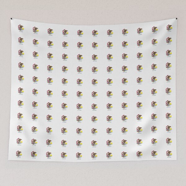 Item preview, Illinois USA State Flag Chicago Bedspread T-Shirt Sticker designed and sold by deanworld.