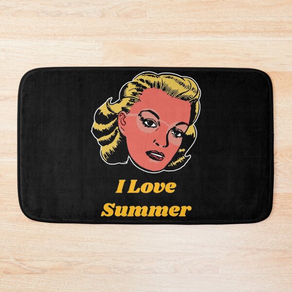 Item preview, 'I Love Summer' Pinup Girl - Retro Design for T-shirts, mugs, phone cases and other accessories designed and sold by Ridiculam Toga.