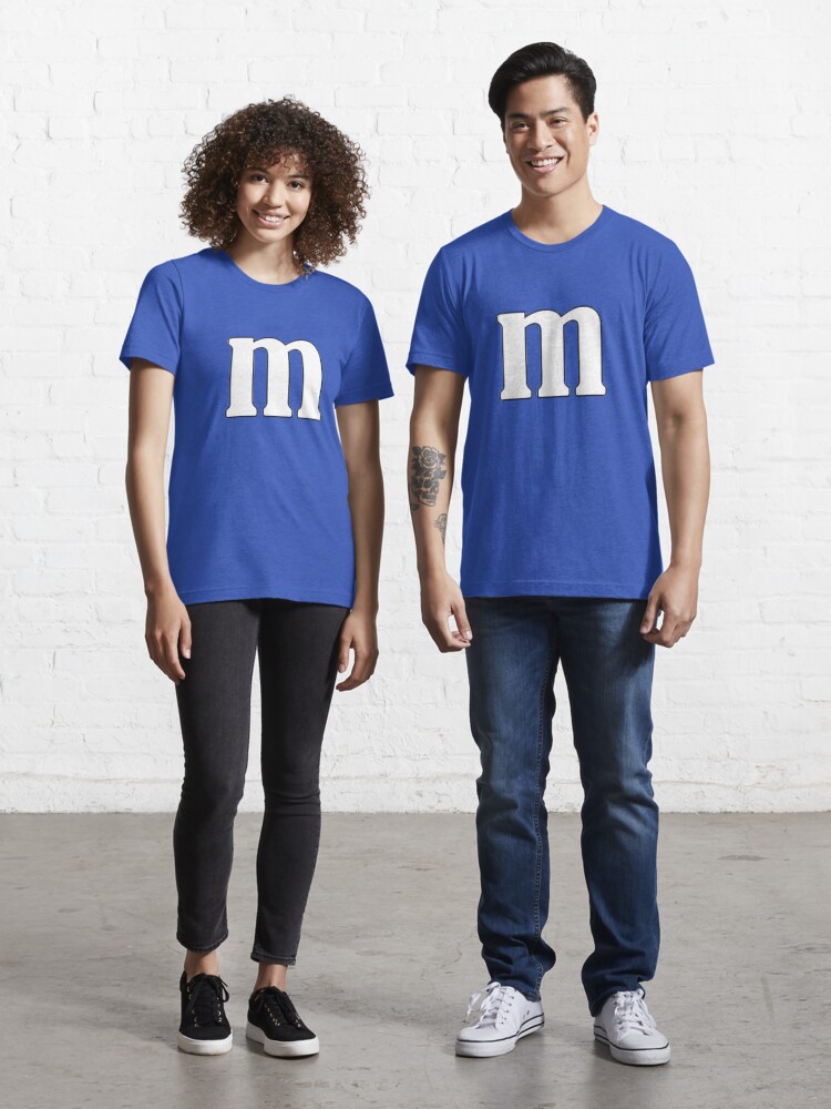 Blue m&m t store shirt