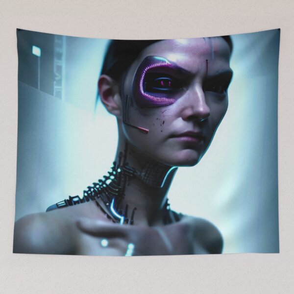Item preview, CYBER GIRL (Portrait) #001 designed and sold by RICK-TURNER.