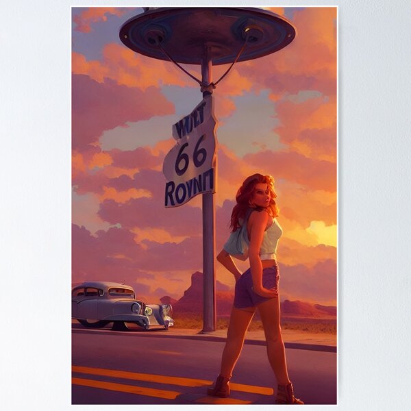 Item preview, Route 66 Sunset Kicks designed and sold by 90snerd.