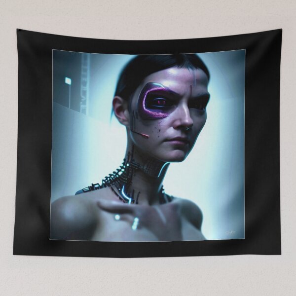 Item preview, CYBER GIRL (Portrait) #001 (FRAMED) designed and sold by RICK-TURNER.