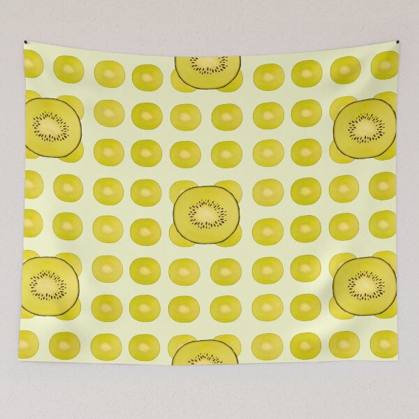 Item preview, Cute Golden Kiwi Pattern with Big Golden Kiwi designed and sold by TheFoxyWolfShop.