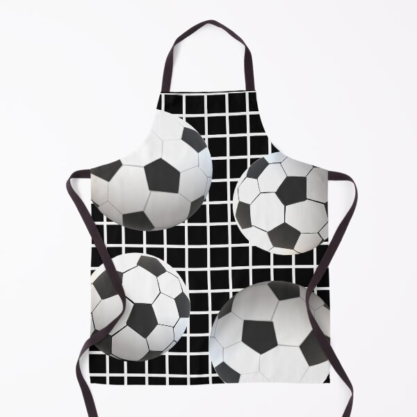 Item preview, Soccer Balls on Goal Post Net for Sports Lovers designed and sold by ArtByLM.