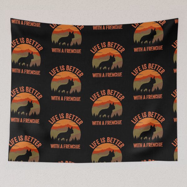 Item preview, Life Is Better With A Frenchie Vintage Country Dog Gift  designed and sold by Guarddogdrive.