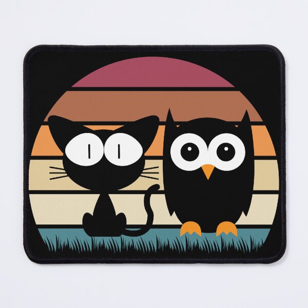 Item preview, A Cat And An Owl Retro Design designed and sold by limos.