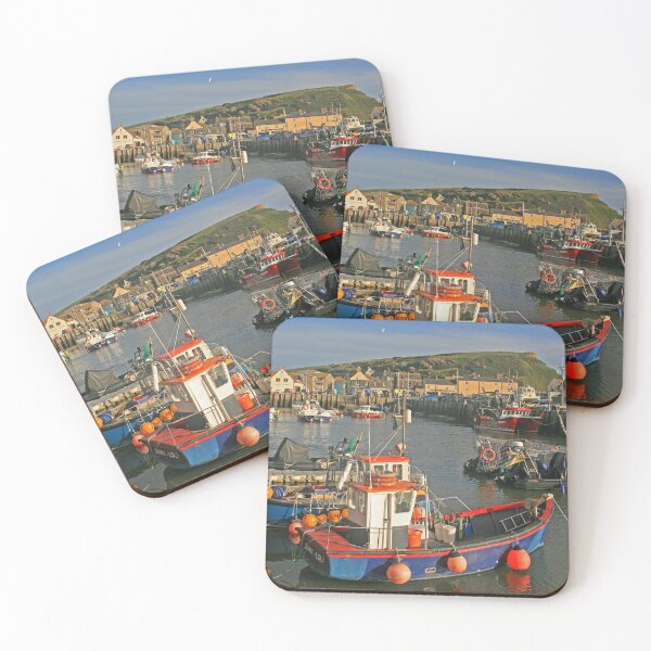 Item preview, Fishing Boats, West Bay, October 2022 designed and sold by RedHillDigital.