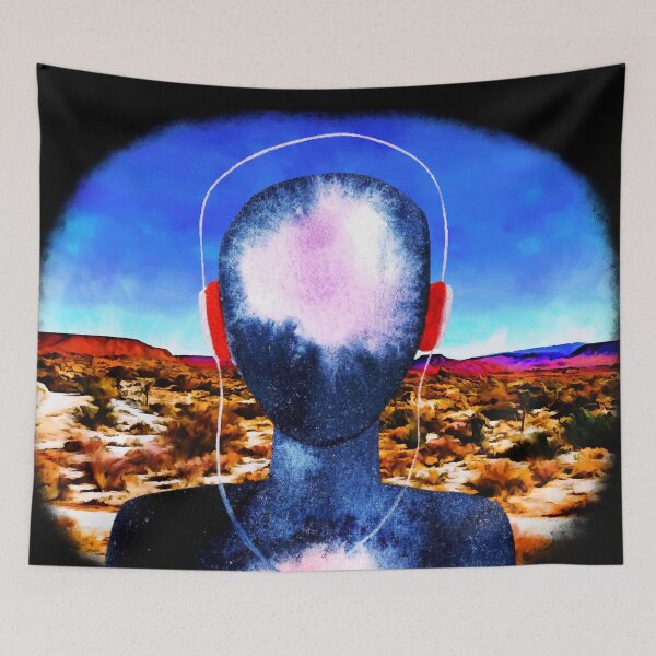 Item preview, Meditation Man in the Desert designed and sold by RealmsBeyond.