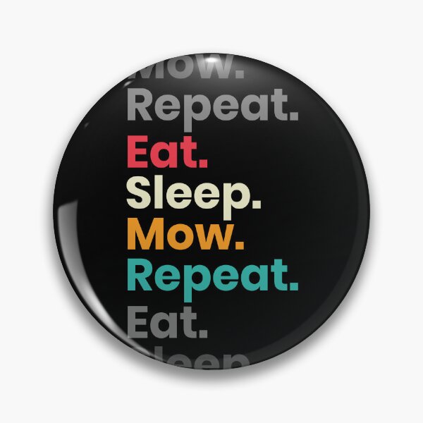 Artikelvorschau, Eat Sleep Mow Repeat – Rasenmäher entworfen und verkauft von Design Raptor.