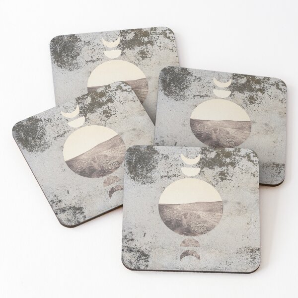 Item preview, Moon phases in dirt esthetic designed and sold by Mojry.