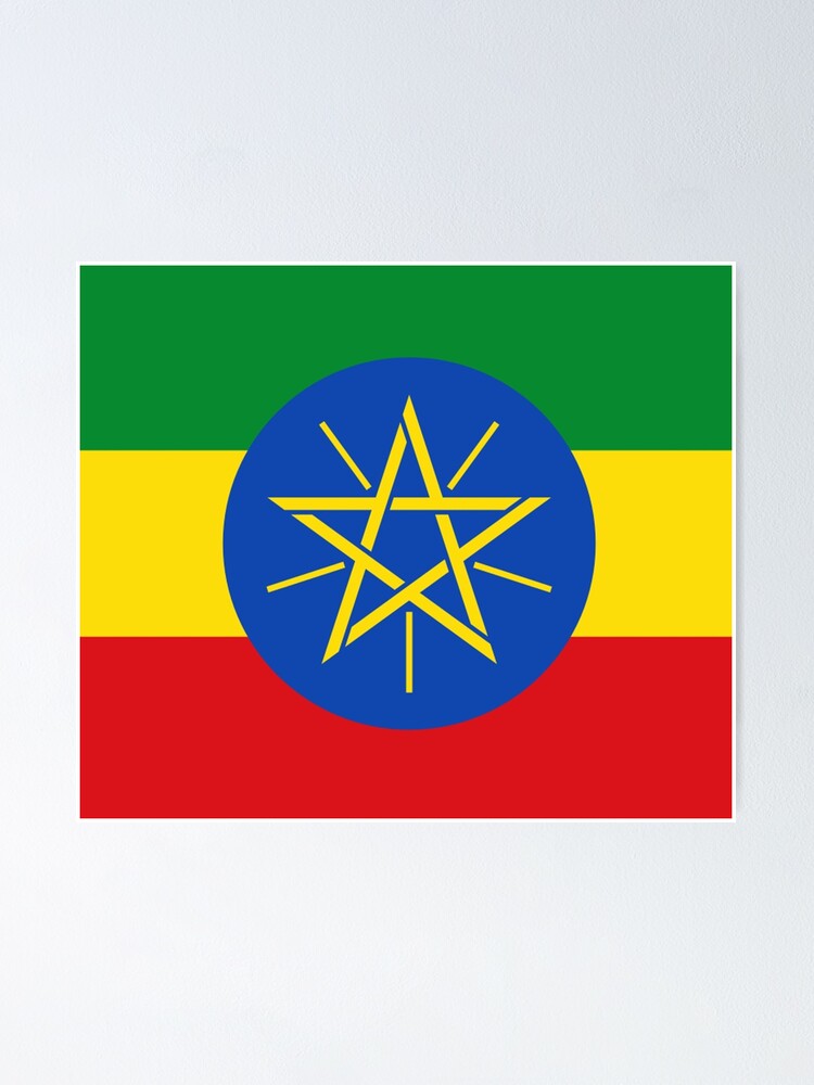 "Ethiopia Flag Ethiopian Sticker" Poster by deanworld Redbubble