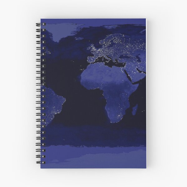 Item preview, Map of Earth at Night.... Continental Lights designed and sold by WanderingLife.