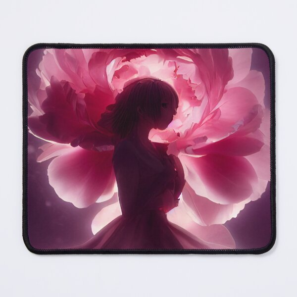 Item preview, Peony Anime Girl AI Art designed and sold by AuroraAndsten.