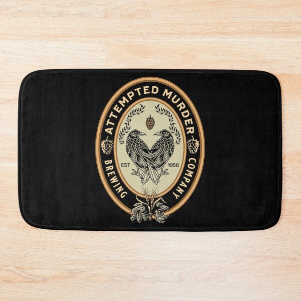 Item preview, Attempted Murder Brewing Company Beer Logo Crows & Ravens designed and sold by itsrturn.
