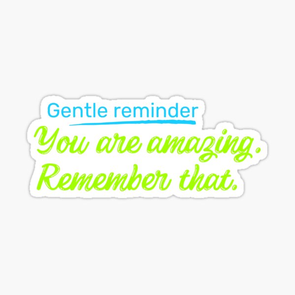 Recordatorio Friendly Reminder Sticker for iOS & Android