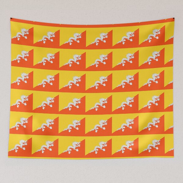 Item preview, Bhutan Flag T-Shirt Dragon Sticker designed and sold by deanworld.
