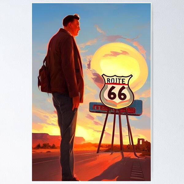 Item preview, Route 66 Traveling Man designed and sold by 90snerd.