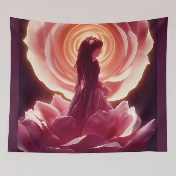 Item preview, Rose Anime Girl AI Art designed and sold by AuroraAndsten.