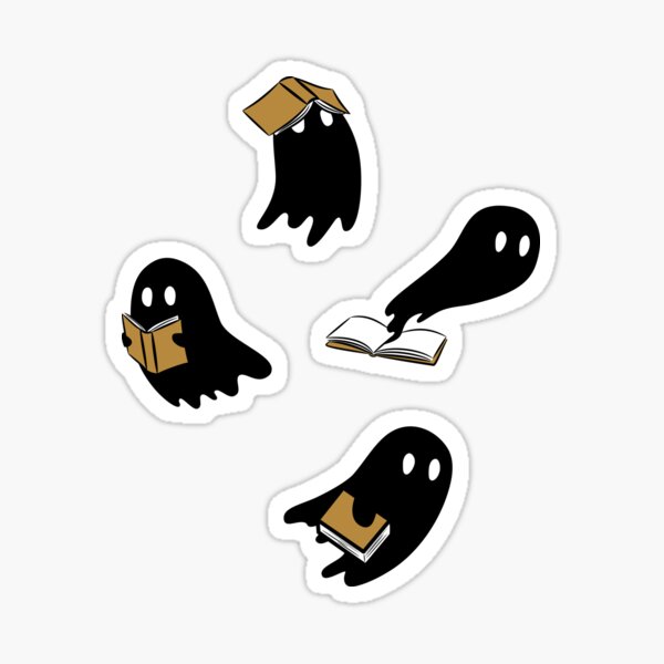 bookish ghosts set Sticker