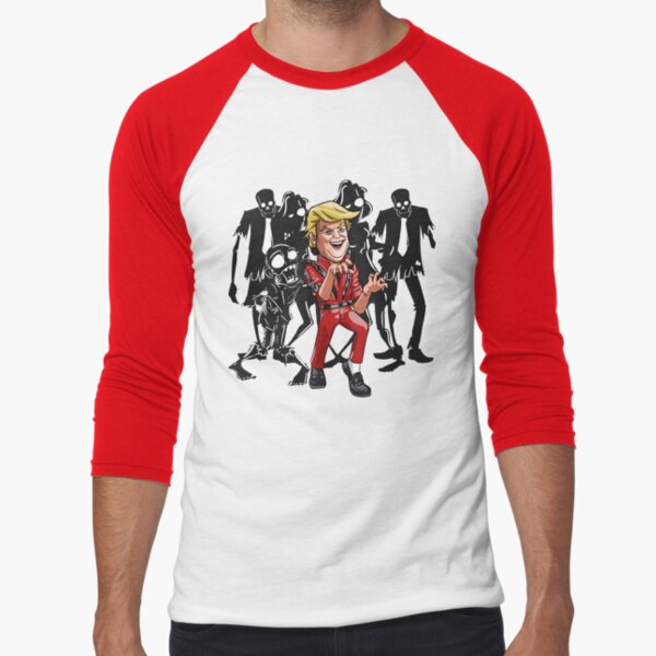 Trump Halloween Thriller Baseball ¾ Sleeve T-Shirt