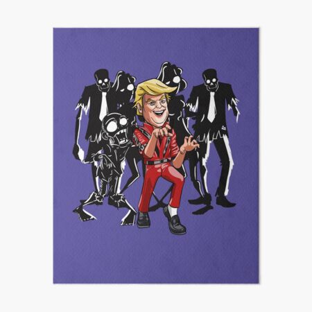 Trump Halloween Thriller Art Board Print