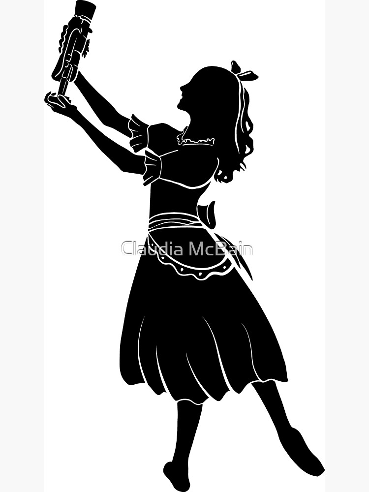 "The Nutcracker Clara Ballerina Silhouette" for Sale by cmcbain