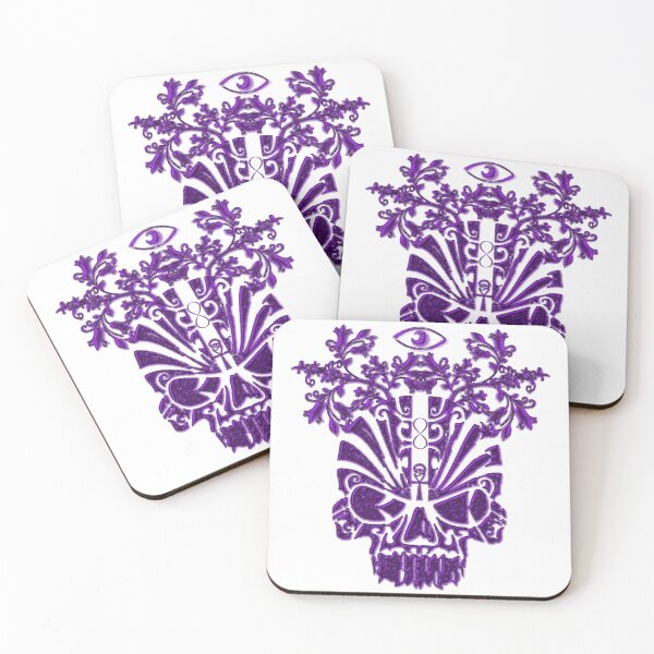 Item preview, 1111 Metallic Purple Floral Skull Of Renewal  designed and sold by DesignLust.