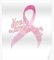 Pink Breast Cancer Support Poster