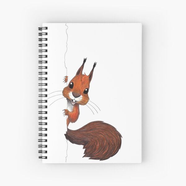 Happy Squirrel Peekaboo! Spiral Notebook