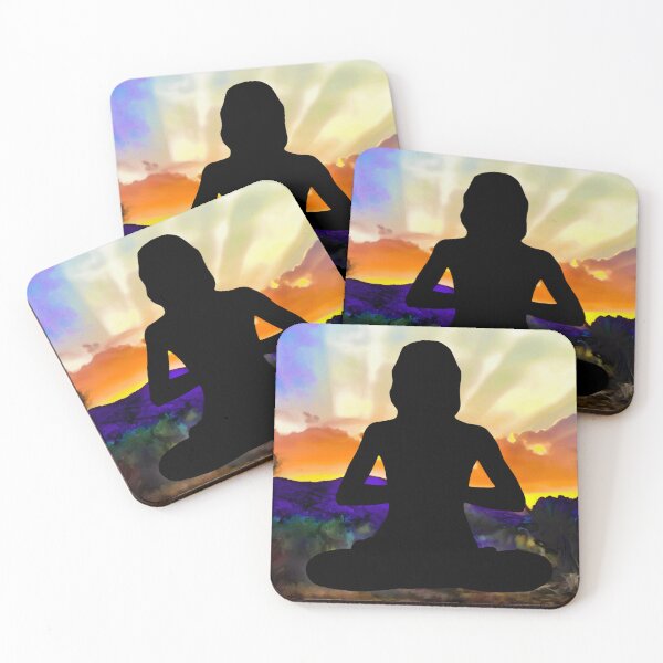 Item preview, Namaste in the Desert at Sunset designed and sold by RealmsBeyond.