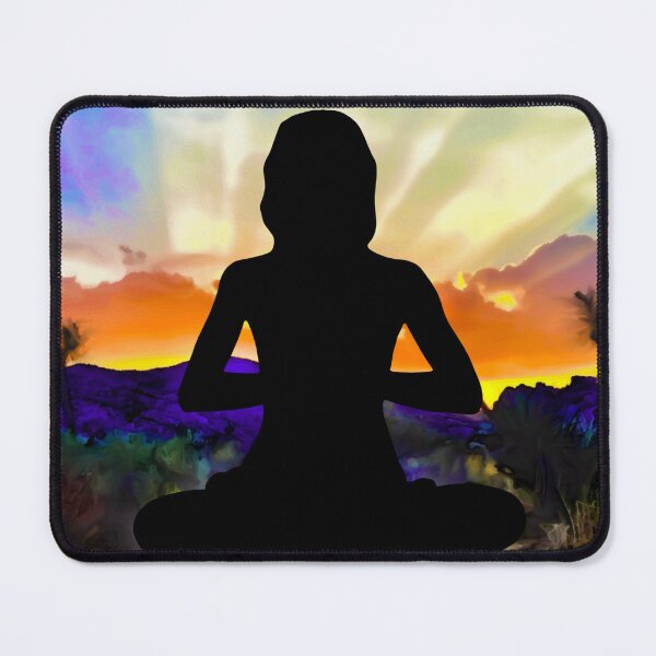 Item preview, Namaste in the Desert at Sunset designed and sold by RealmsBeyond.