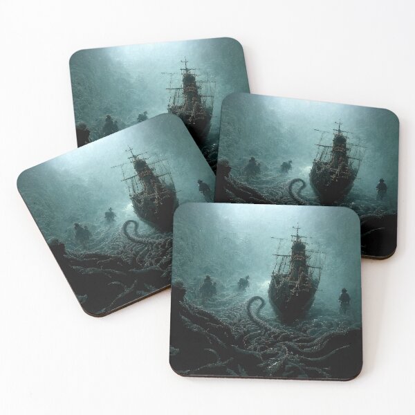 Item preview, Kraken Beneath the Ocean designed and sold by CrypticMysticAI.