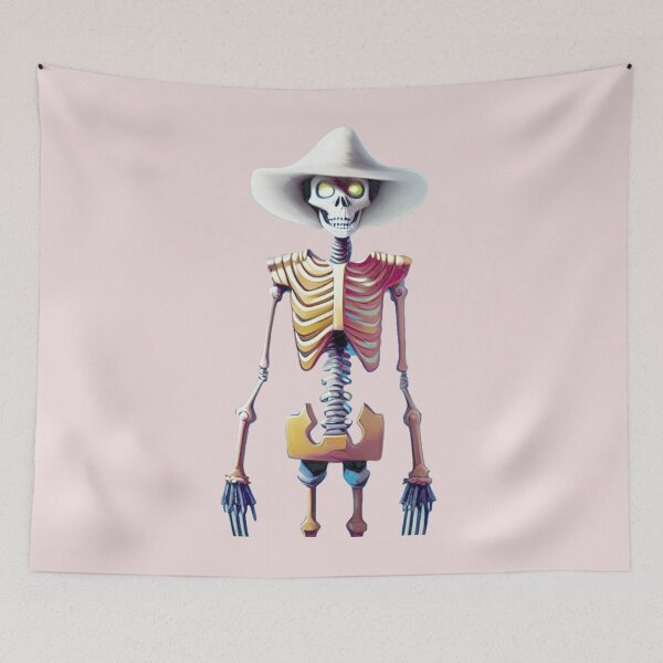 Item preview, standing skeleton with hat designed and sold by David-Howells.