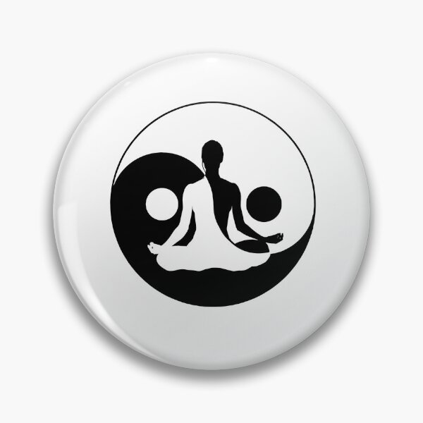 Item preview, Yin yang yoga pose  designed and sold by Rosaliartbook.