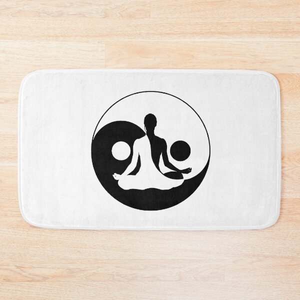 Item preview, Yin yang yoga pose  designed and sold by Rosaliartbook.