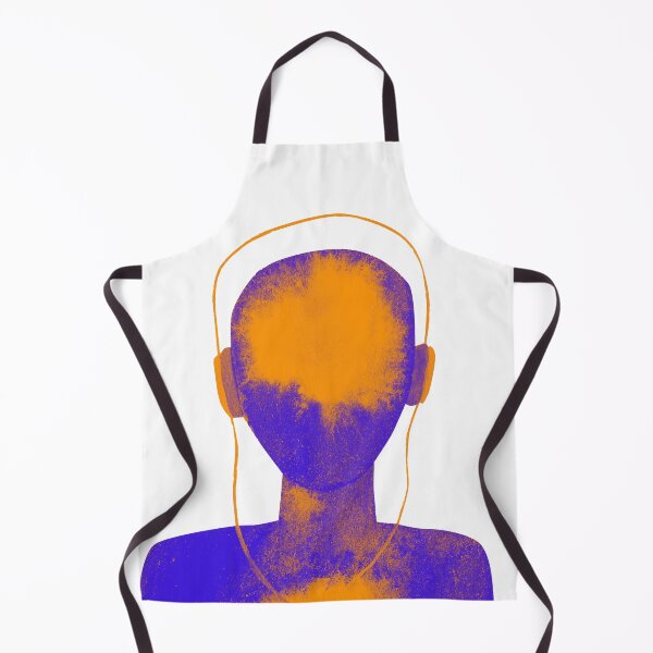 Item preview, Meditation Man Head Orange/Blue designed and sold by RealmsBeyond.