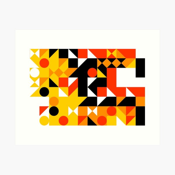 Automated Bauhaus Two Art Print