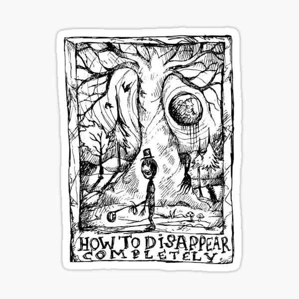 Item preview, How to Disappear Completely - Illustrated Lyrics designed and sold by bangart.